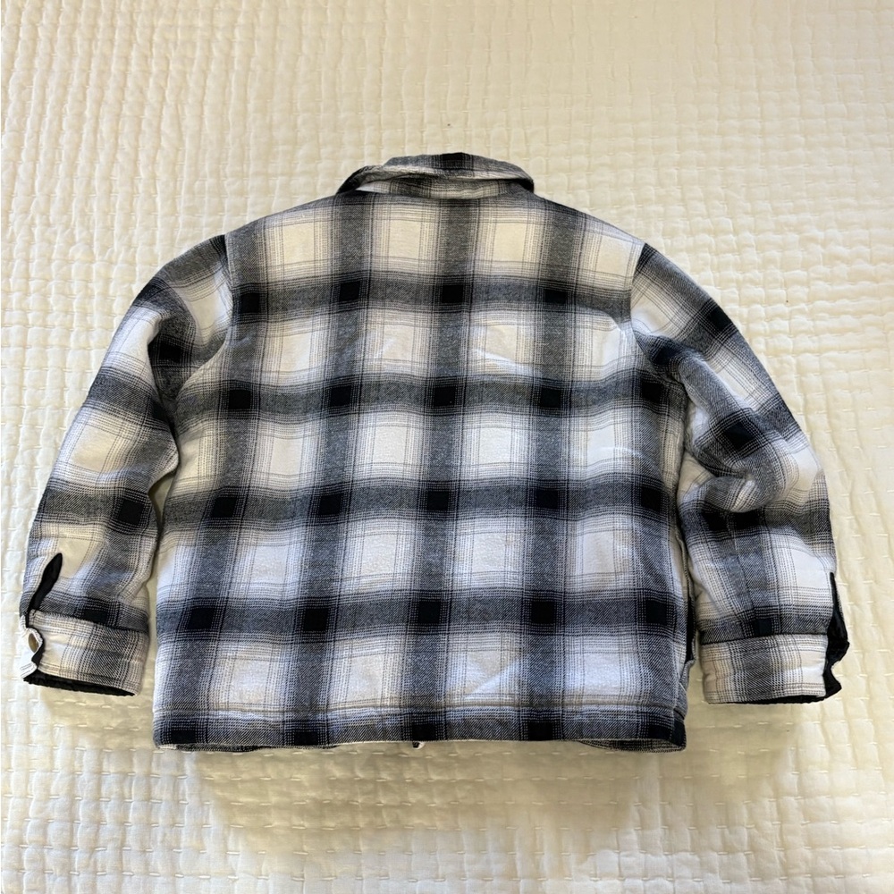 Old Navy Sherpa-Lined Plaid Jacket - Picture 3 of 3